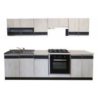 Bucatarie SARA 2A decor 8508 Sosna Norweska/8509 Sosna Norweska Czarna